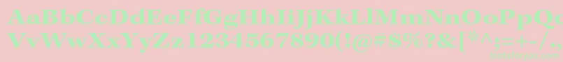 KeplerstdBoldextcapt Font – Green Fonts on Pink Background