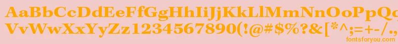 KeplerstdBoldextcapt Font – Orange Fonts on Pink Background