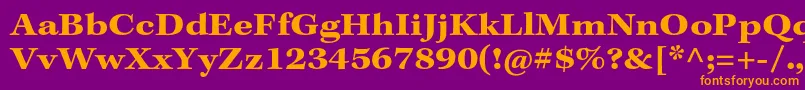 KeplerstdBoldextcapt Font – Orange Fonts on Purple Background