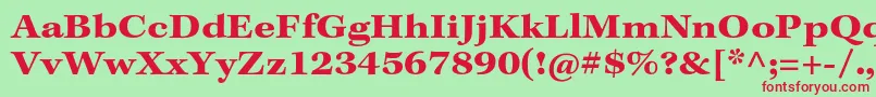 KeplerstdBoldextcapt Font – Red Fonts on Green Background