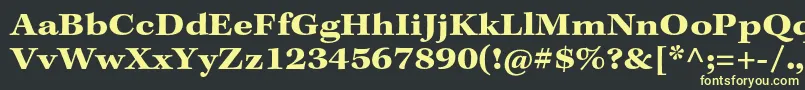 KeplerstdBoldextcapt Font – Yellow Fonts on Black Background