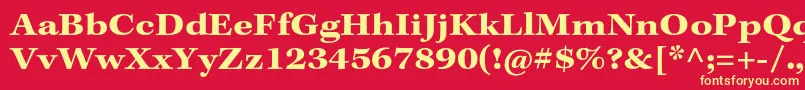 KeplerstdBoldextcapt Font – Yellow Fonts on Red Background