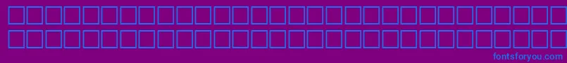 フォントGlasnostlightfwfRegular – 紫色の背景に青い文字