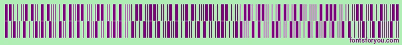 Intp12dmtt-fontti – violetit fontit vihreällä taustalla