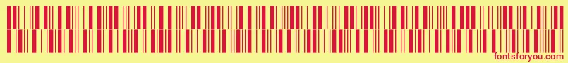 Intp12dmtt Font – Red Fonts on Yellow Background