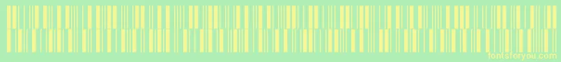 Intp12dmtt-fontti – keltaiset fontit vihreällä taustalla