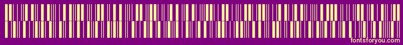 Intp12dmtt Font – Yellow Fonts on Purple Background