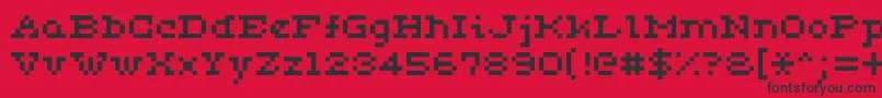 フォントCeriph0553 – 赤い背景に黒い文字