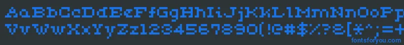 Ceriph0553 Font – Blue Fonts on Black Background