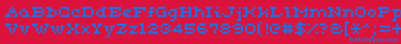 フォントCeriph0553 – 赤い背景に青い文字
