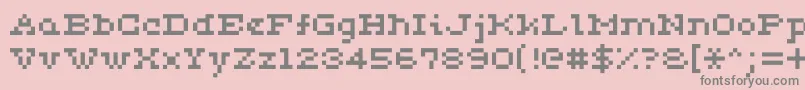フォントCeriph0553 – ピンクの背景に灰色の文字