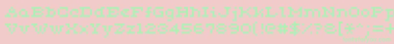 Ceriph0553 Font – Green Fonts on Pink Background