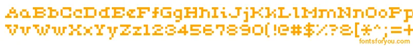Ceriph0553 Font – Orange Fonts on White Background
