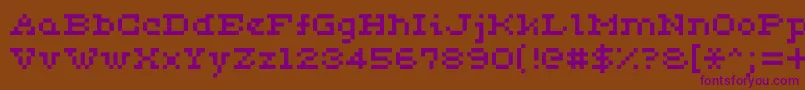 Ceriph0553 Font – Purple Fonts on Brown Background