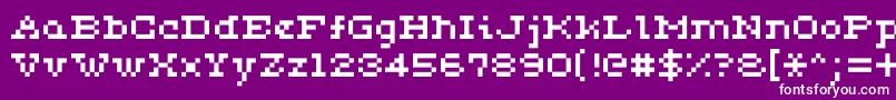Шрифт Ceriph0553 – белые шрифты на фиолетовом фоне