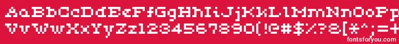 フォントCeriph0553 – 赤い背景に白い文字
