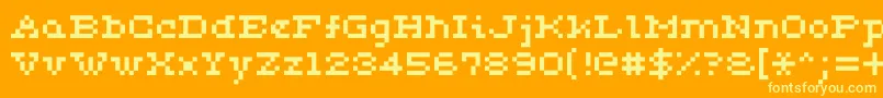 Ceriph0553 Font – Yellow Fonts on Orange Background