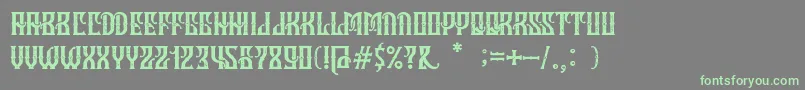 HoldFast Font – Green Fonts on Gray Background