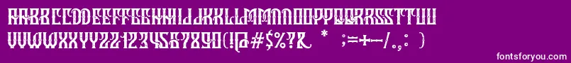 HoldFast Font – White Fonts on Purple Background