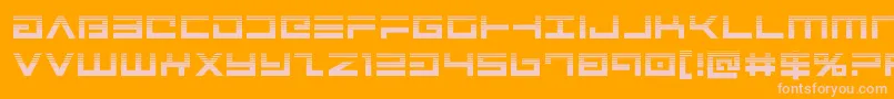 Шрифт Avengerhalf – розовые шрифты на оранжевом фоне
