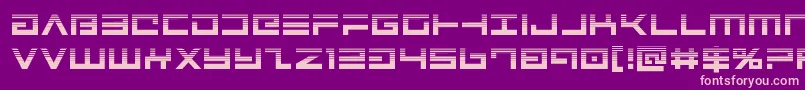 Avengerhalf Font – Pink Fonts on Purple Background