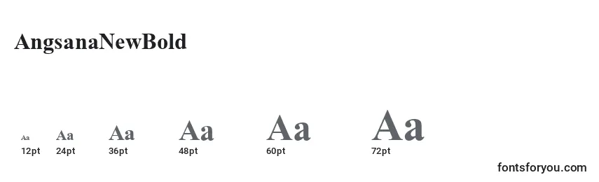 AngsanaNewBold Font Sizes