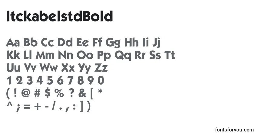 Fuente ItckabelstdBold - alfabeto, números, caracteres especiales