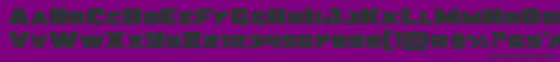 Justiceexpandstraight Font – Black Fonts on Purple Background