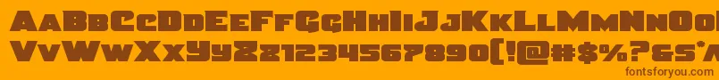 Подробнее о шрифте Justiceexpandstraight Шрифт Justiceexpandstraight – коричневые шрифты на оранжевом фоне