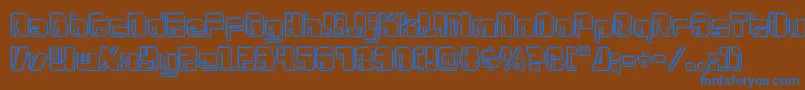 Drosselmeyerengrave Font – Blue Fonts on Brown Background