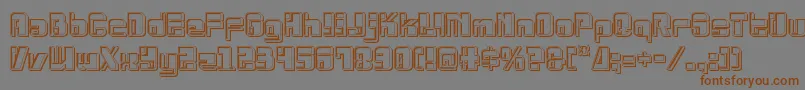 Drosselmeyerengrave Font – Brown Fonts on Gray Background