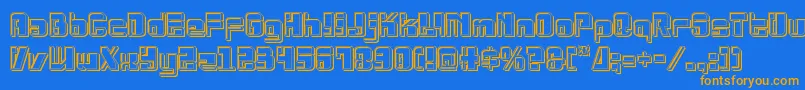 Drosselmeyerengrave Font – Orange Fonts on Blue Background