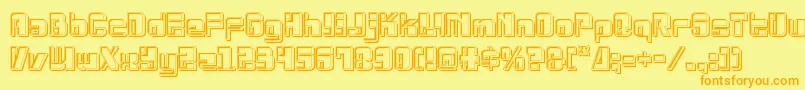 Drosselmeyerengrave Font – Orange Fonts on Yellow Background