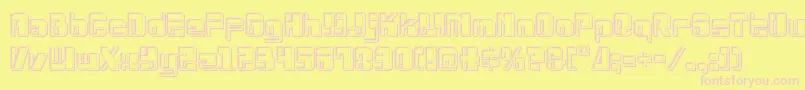 Drosselmeyerengrave Font – Pink Fonts on Yellow Background