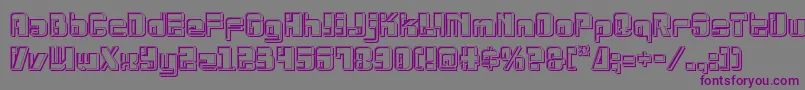 Drosselmeyerengrave Font – Purple Fonts on Gray Background