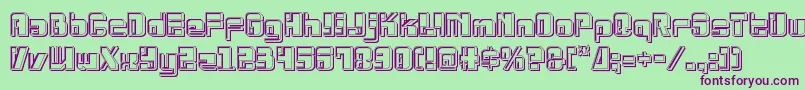 Drosselmeyerengrave Font – Purple Fonts on Green Background