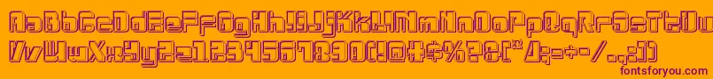 Drosselmeyerengrave Font – Purple Fonts on Orange Background