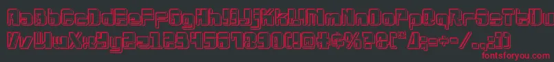 Drosselmeyerengrave Font – Red Fonts on Black Background