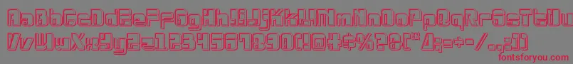 Drosselmeyerengrave Font – Red Fonts on Gray Background