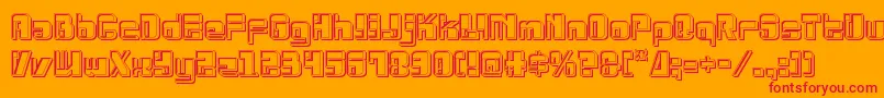 Drosselmeyerengrave Font – Red Fonts on Orange Background