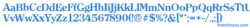 ClearfaceserialBold Font – Blue Fonts on White Background