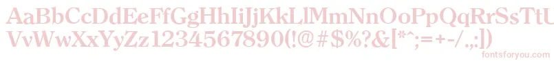 ClearfaceserialBold Font – Pink Fonts on White Background