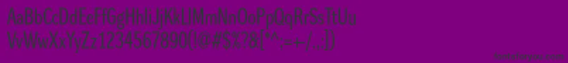 Dynagroteskrc-fontti – mustat fontit violetilla taustalla
