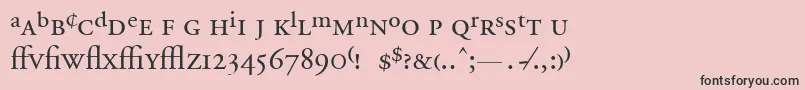 Más sobre la fuente AdobeGaramondRegularExpert fuente AdobeGaramondRegularExpert – Fuentes Negras Sobre Fondo Rosa