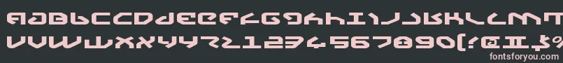 Yahrenv2e Font – Pink Fonts on Black Background