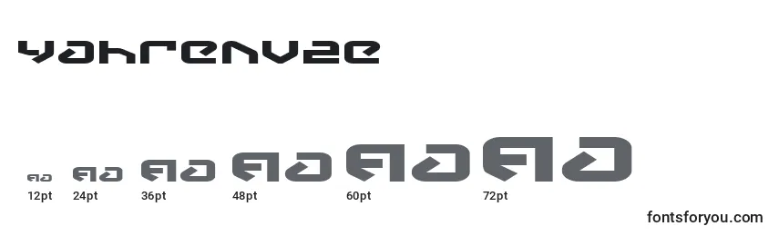 Yahrenv2e Font Sizes
