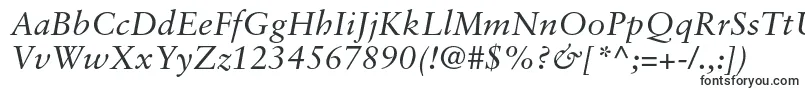 Шрифт SabonltstdItalic – аккуратные шрифты