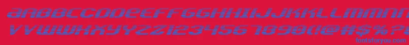 Teamamericagrad Font – Blue Fonts on Red Background