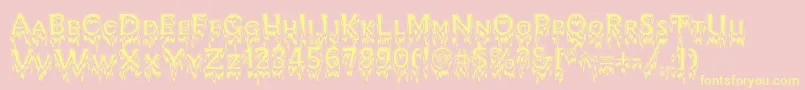 More about KreepshowFrigid Font KreepshowFrigid Font – Yellow Fonts on Pink Background