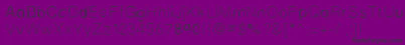 Czcionka Mbscribbles – czarne czcionki na fioletowym tle